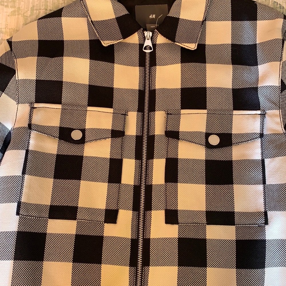 Over sized H&M plaid jacket size M